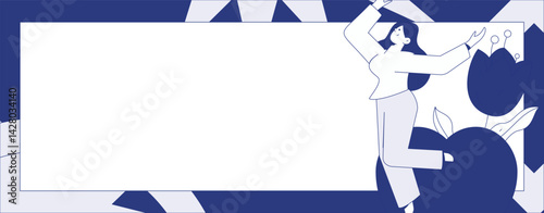 3.12 International Women's Day professional women flat character vector concept operation hand drawn illustration
