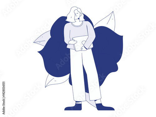 3.12 International Women's Day professional women flat character vector concept operation hand drawn illustration
