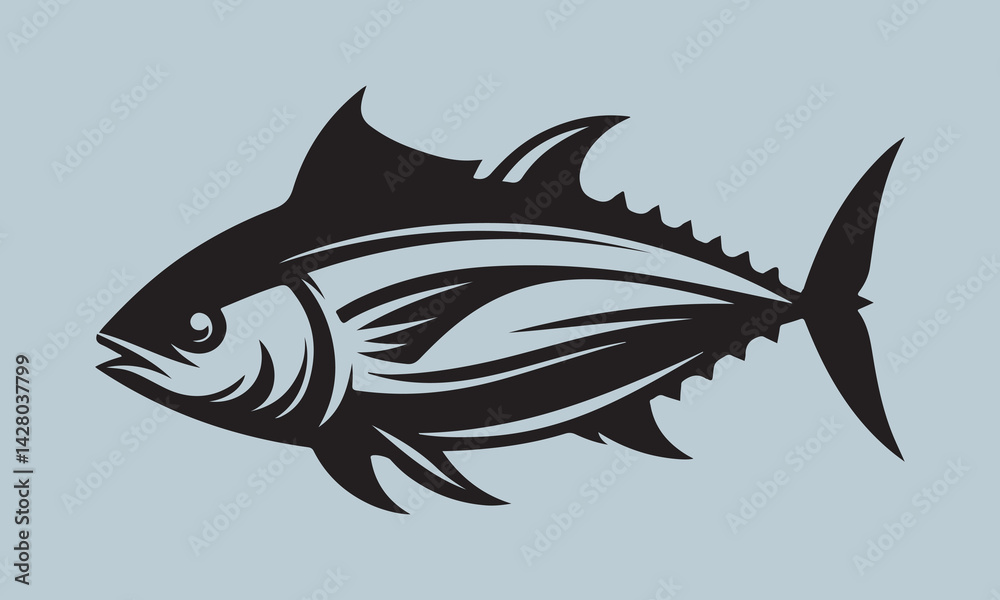 Obraz premium vector illustration of a fish