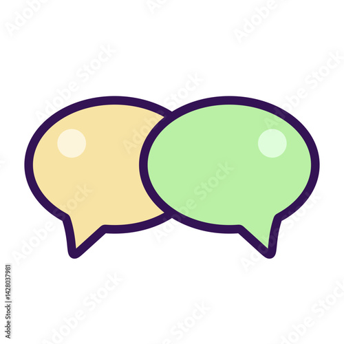 speech bubbles duo
