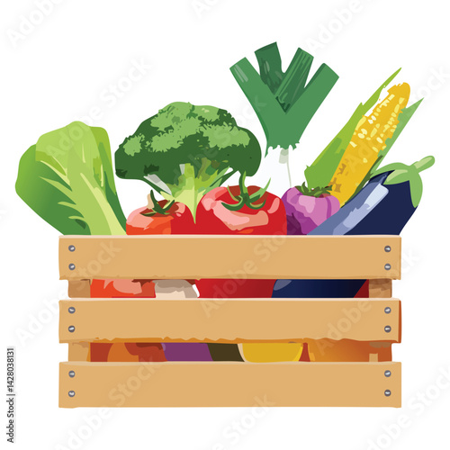 Organizing Your Garden Harvest: Wooden Boxes for Fresh Vegetables
