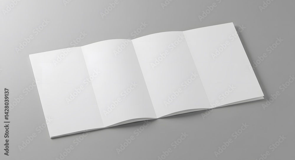 Brochure and magazine mockup showcasing blank design space for presentation Brochure and magazine mockup showcasing blank design space for presentation