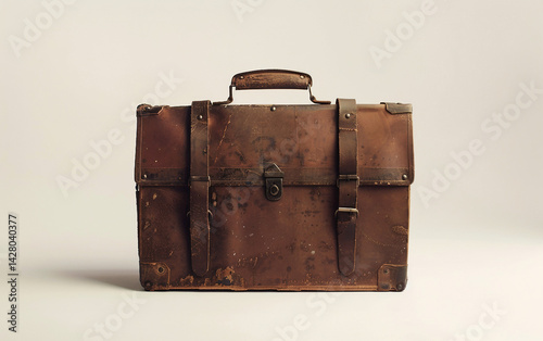 Antique Leather Case, an Elegant Relic on white background.PNG photo