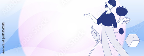 3.12 International Women's Day professional women flat character vector concept operation hand drawn illustration
