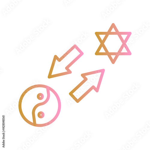 Cultural Exchange Icon Design