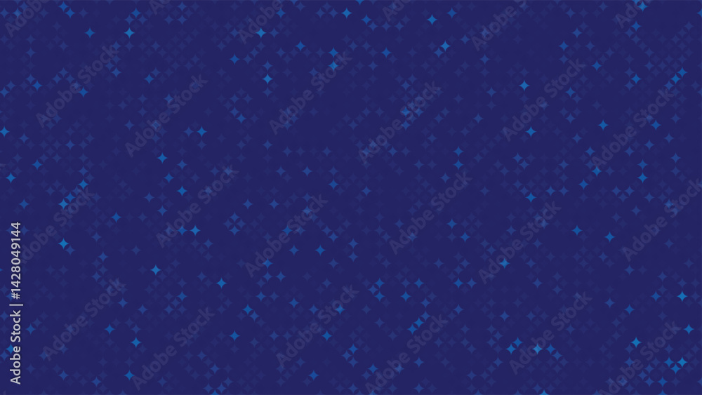 Fototapeta premium Blue tech finance background pixel pattern. Abstract business finance tech science background. Vector illustration.