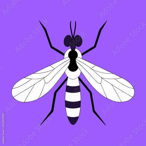 vector illustration of an insect