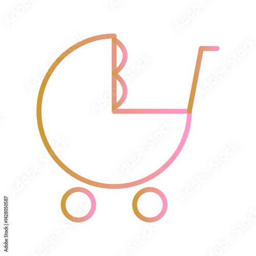 Baby Crib Icon Design