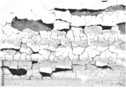 Stone Background And Layers In Halftone Mode