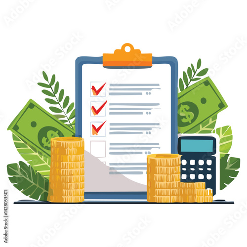 Financial Overview: Tax Checklist and Money Chart
