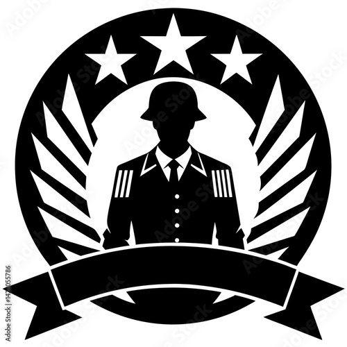 veterans day element silhouette