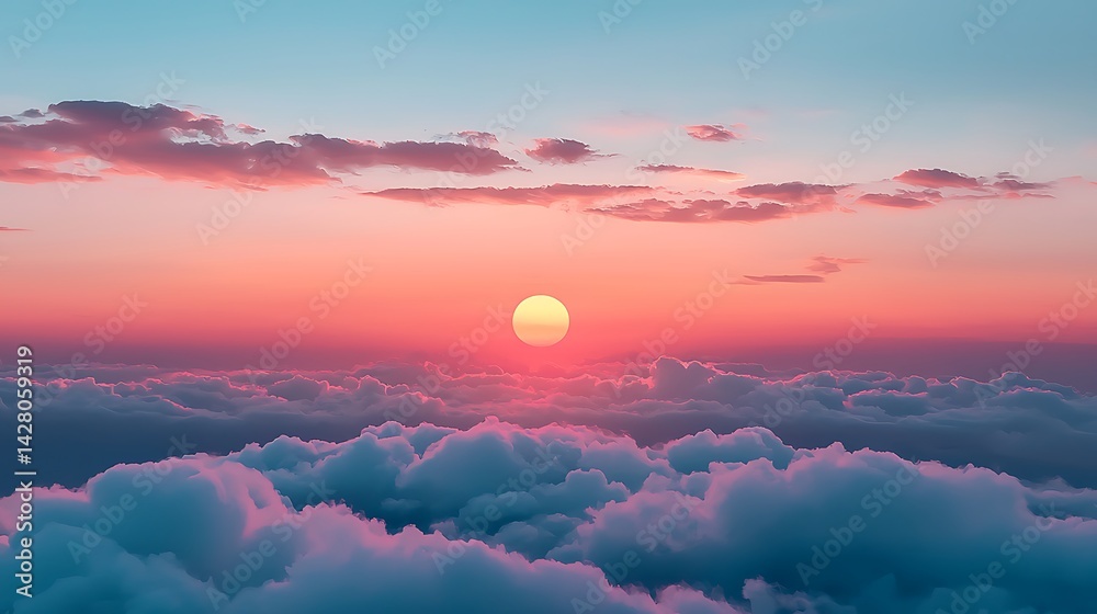 Sunset Above Clouds Sunset Above Clouds