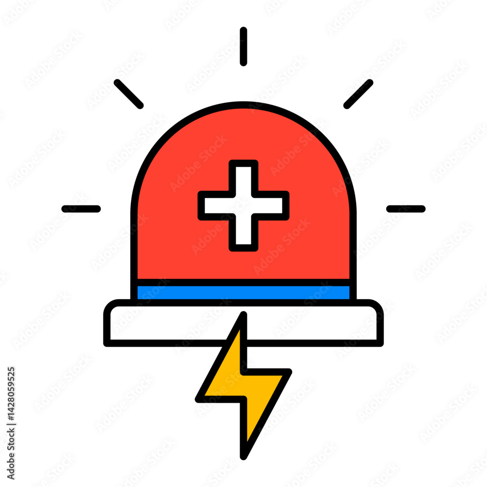 Obraz premium Emergency Services Icon. Visual representation of emergency services used in HVAC and home service contexts
