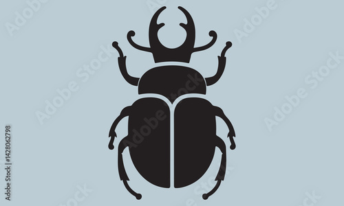 stag beetle vector illustration