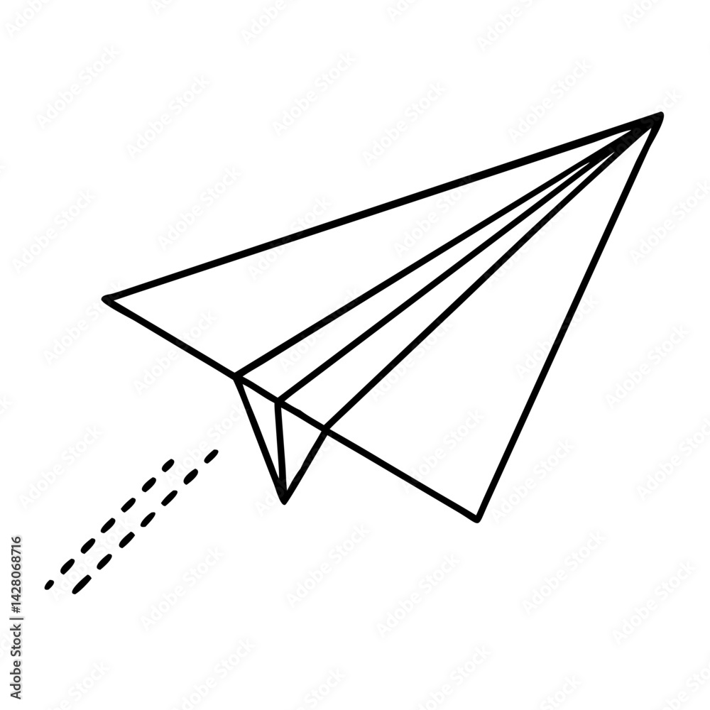 paper airplane icon, paper airplane line art - simple line art of paper airplane, perfect for paper airplane logos and icons paper airplane icon, paper airplane line art - simple line art of paper airplane, perfect for paper airplane logos and icons