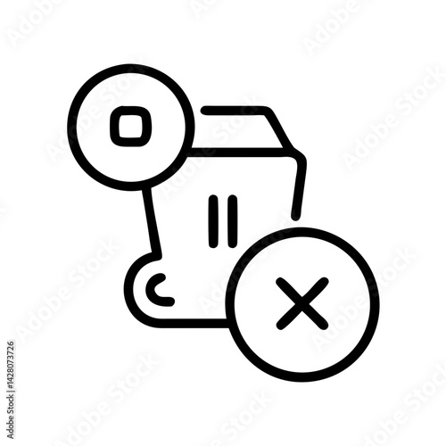 Remove line icon drawing.
