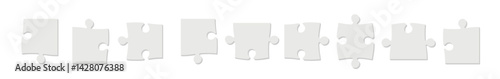 Puzzle vector design illustration isolated on white background