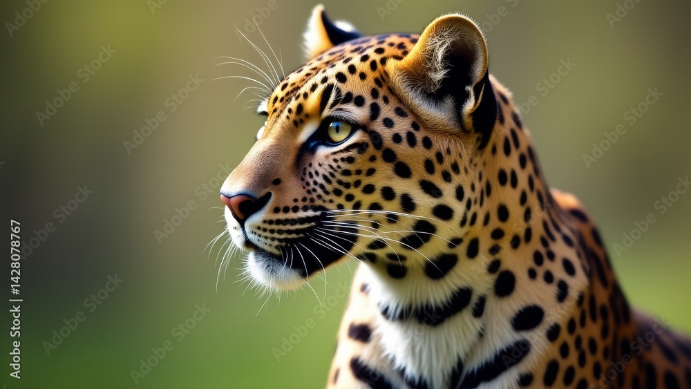 Obraz premium Closeup Portrait Of A Leopard