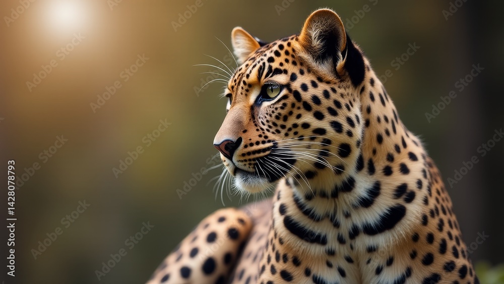 Fototapeta premium Leopard Portrait-Close Up, Wildlife, Predator