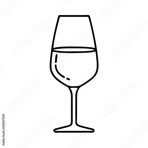 ros glass icon, ros glass line art - simple line art of ros glass, perfect for ros glass logos and icons