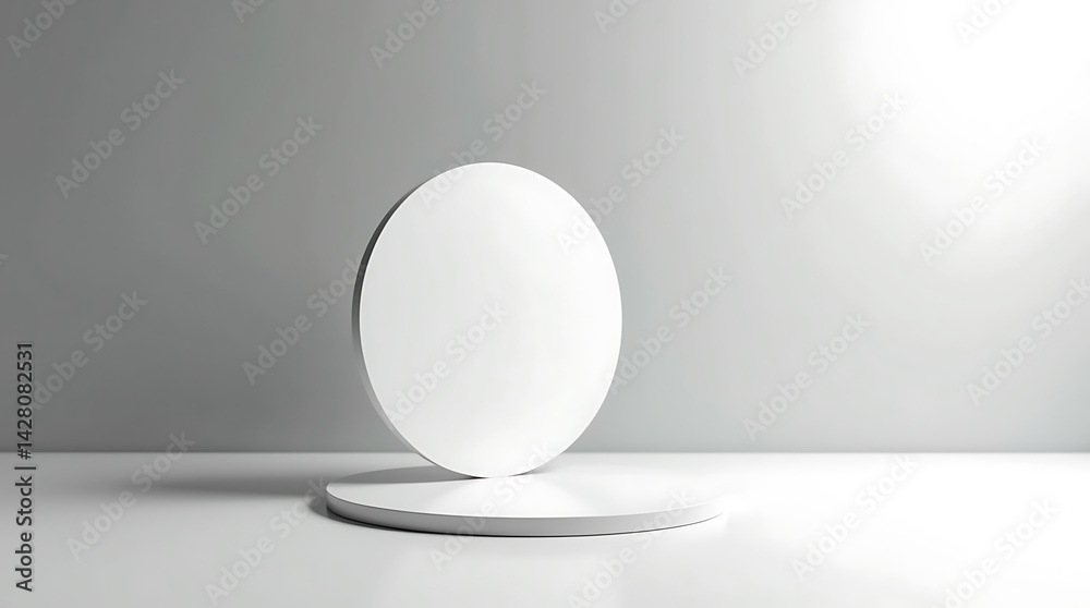 White abstract object display studio photography White abstract object display studio photography
