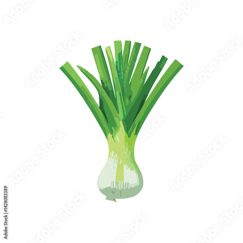 Fresh and Healthy Green Spring Onion
