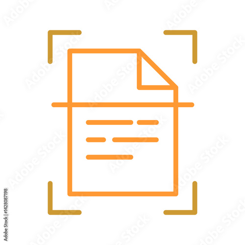 Document Scanning Icon Design
