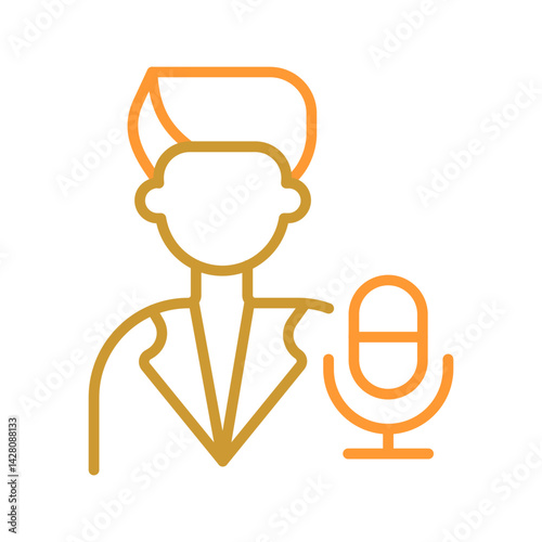 Podcast Host Icon Design