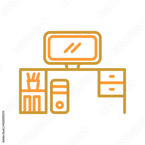 Work Table Icon Design