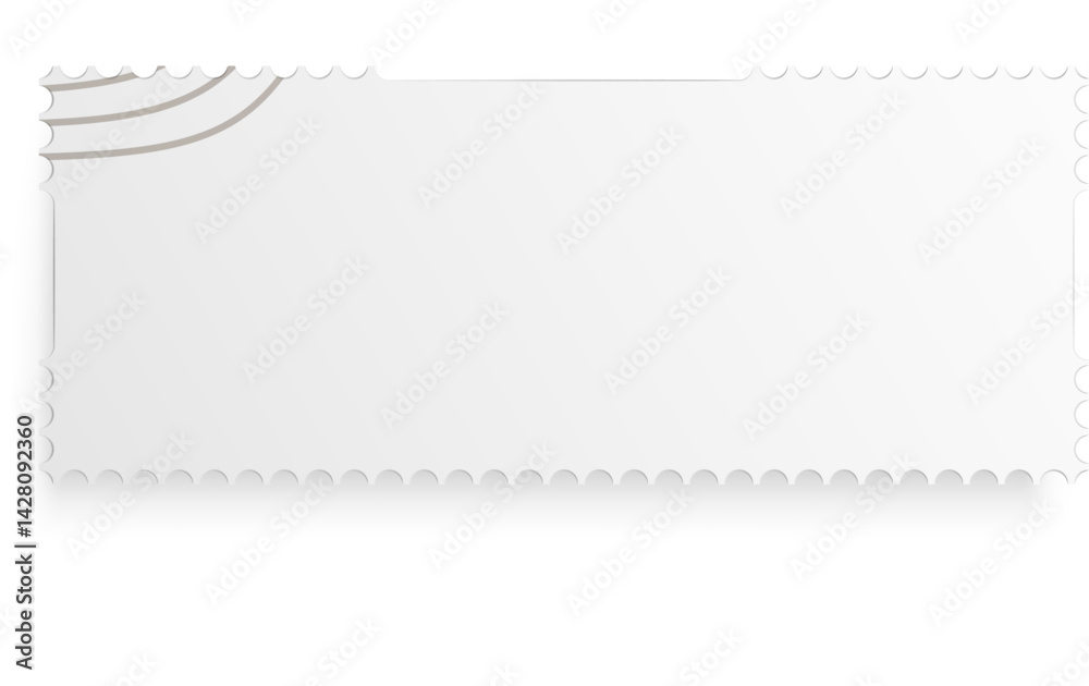 Fototapeta premium Realistic Paper Stamp