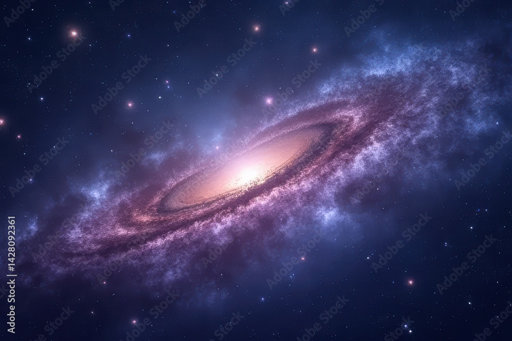 Fototapeta premium Exploration of Galaxies: Dazzling Views into the Cosmos