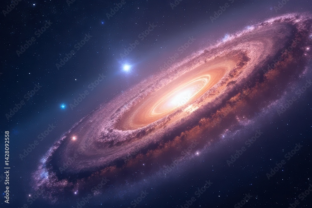 Fototapeta premium Exploring Galactic Beauty Under Starlit Nights