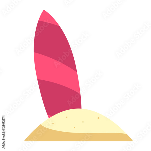 Surfboard in Sand