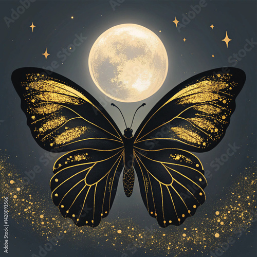butterfly in the night
