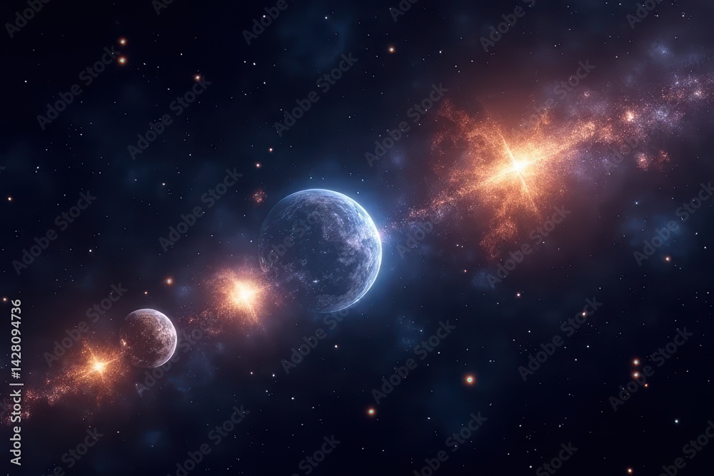 Obraz premium Galactic Phenomena Exploration