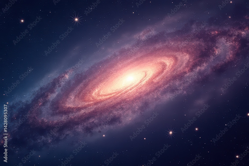 Obraz premium Galaxy's Evolution Revealed