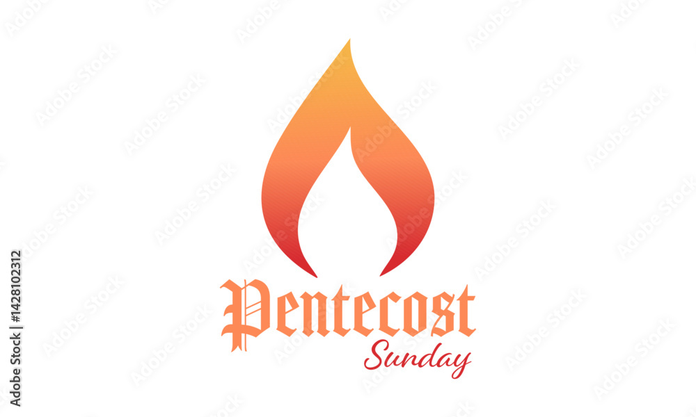 Pentecost poster design for print or use as card, flyer or T shirt
Pentecost poster design for print or use as card, flyer or T shirt