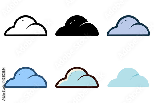 cloud server database icon vector illustration