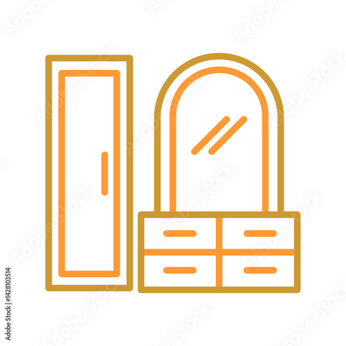 Dressing Table Icon Design