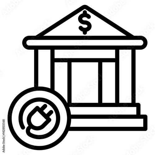 Electronic banking icon
