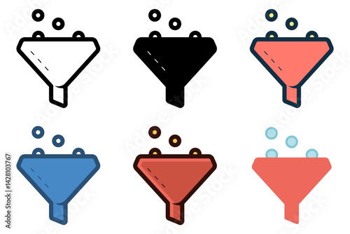 sorting filter icon vector illustration