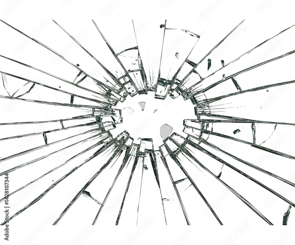 Obraz premium broken glass background