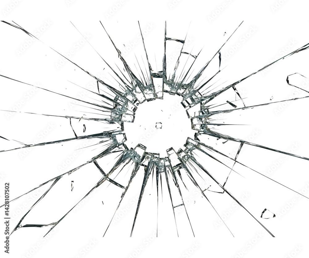 Obraz premium broken glass background