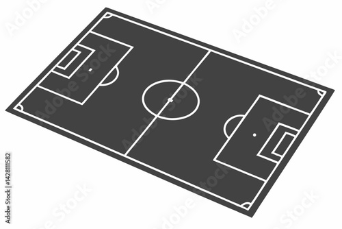Soccer Field Design  A Detailed Illustration of a Classic Football Pitch