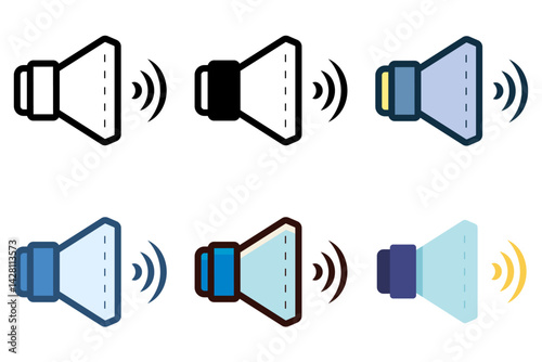 sound speaker icon vector illustration