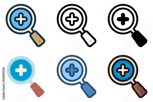zoom icon vector illustration