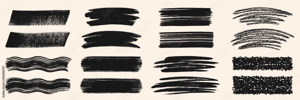Brush chalk crayon charcoal pastel hand drawn vector strokes, paint stains, artistic textured backgrounds, text frames boxes set, collection. Grungy rectangles, uneven shapes, rough edges and texture. Brush chalk crayon charcoal pastel hand drawn vector strokes, paint stains, artistic textured backgrounds, text frames boxes set, collection. Grungy rectangles, uneven shapes, rough edges and texture.