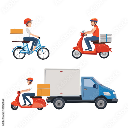 Rideable Courier Vehicles Collection
