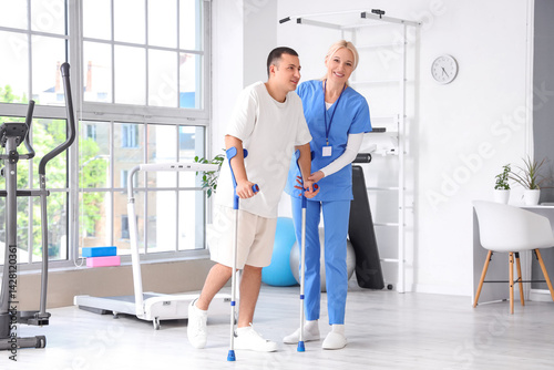 Female physiotherapist and ...