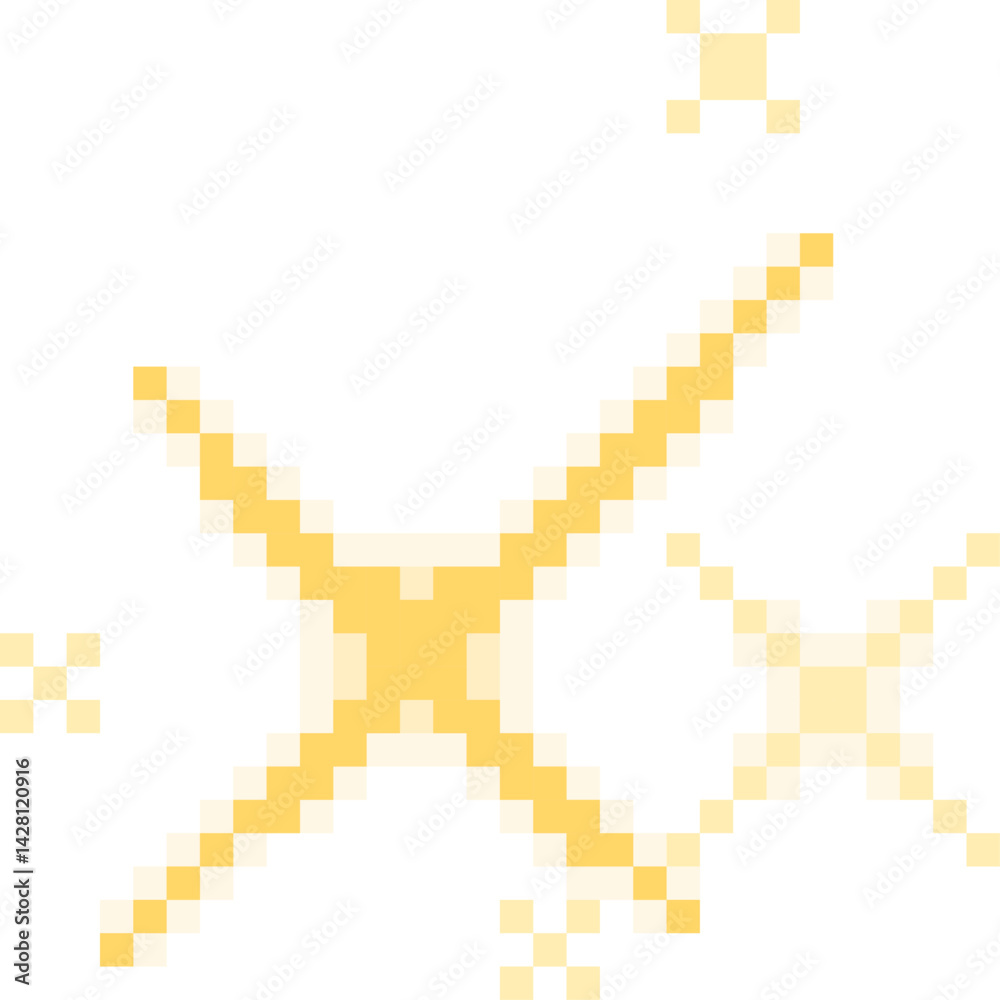 Fototapeta premium Sparkle Pixel Art
